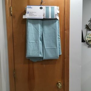 One pair of grommet curtains